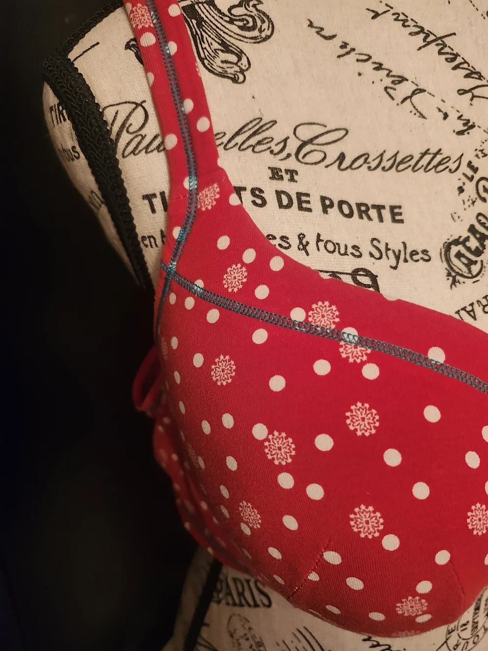 Women’s Polka Dot Underwire Bra - Red